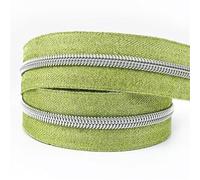 Two-Way Zip 2pc 1-5M 5# Nylon Zipper Tape with Zippers Slider for Bag Clothing Coil Zips Pulls Decoration Zip Repair Kit DIY Sewing Accessories(Light Grey,1Meter)