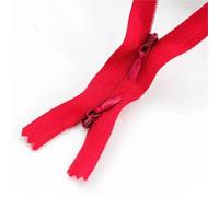 Two-Way Zip 5/10Pcs 3# 60/120cm Invisible Nylon Zippers with Double Sliders Dress Pillow Replace Garment Zips Repair Kit DIY(Red,120cm-5Pcs)