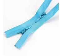 Two-Way Zip 5/10Pcs 3# 60/120cm Invisible Nylon Zippers with Double Sliders Dress Pillow Replace Garment Zips Repair Kit DIY(SkyBlue,60cm-5Pcs)