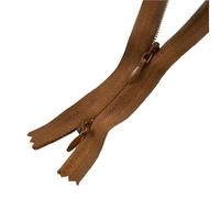 Two Way Zip 5/10Pcs 3# 60/120cm Invisible Nylon Zippers with Double Sliders Dress Pillow Replace Garment Zips Repair Kit DIY(Coffee,60cm-10Pcs)