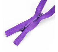 Two Way Zip 5/10Pcs 3# 60/120cm Invisible Nylon Zippers with Double Sliders Dress Pillow Replace Garment Zips Repair Kit DIY(Darkpurple,120cm-10Pcs)