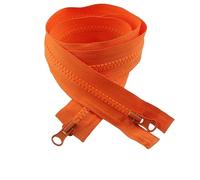Two-Way Zip 5# 1Pc Colorful Resin Zipper 80-150cm Open-End Zippers Clothing Decor Zip Backpack Closure Zips Luggage Sewing(Orange,No5-100cm)