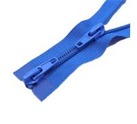 Two Way Zip 5# Nylon Double-slider Zipper Sleeping Bag With Fine-tooth Clothing Top And Bottom Open With Tail Extended Length(Blue-100cm)