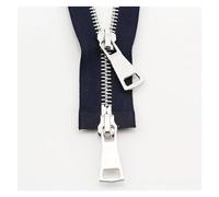 Two-Way Zip 70/90cm Double Slider Two-Way Zipper Metal Zippers for Jacket Sewing Garment Accessories Handmade Supplies(Blue,70 cm)