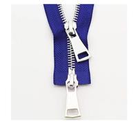 Two-Way Zip 70/90cm Double Slider Two-Way Zipper Metal Zippers for Jacket Sewing Garment Accessories Handmade Supplies(Royal Blue,90cm)