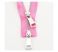 Two-Way Zip 70/90cm Double Slider Two-Way Zipper Metal Zippers for Jacket Sewing Garment Accessories Handmade Supplies(Pink,90cm)