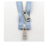 Two-Way Zip 70/90cm Double Slider Two-Way Zipper Metal Zippers for Jacket Sewing Garment Accessories Handmade Supplies(Sky Blue,70 cm)