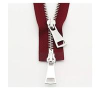 Two-Way Zip 70/90cm Double Slider Two-Way Zipper Metal Zippers for Jacket Sewing Garment Accessories Handmade Supplies(Wine Red,70 cm)