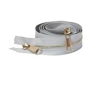 Two Way Zipper 120CM 5#Gold Metal Zippers Double Open Sliders for Sewing Down Coat Jacket Zip Clothing Home Textile Tools for Jackets(Color-11)