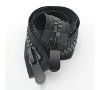 Two Way Zipper 2pc 50-150cm Double Way Separating Super Large Resin Zipper Black for Parka Down Jacket Coat Tent Sliders DIY Sewing(Black,75cm)