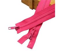 Two Way Zipper 3pc 5# Resin Zippers Double Slider Open Ended Zipper for Sleeping Bags Sofa Garments Craft Sewing L: 50/60/70/80/100/150/200cm200cm(Rose,150cm x 1pc)