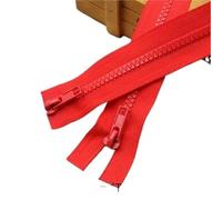 Two Way Zipper 3pc 5# Resin Zippers Double Slider Open Ended Zipper for Sleeping Bags Sofa Garments Craft Sewing L: 50/60/70/80/100/150/200cm200cm(Red,150cm x 1pc)