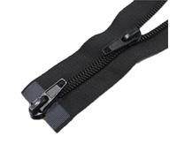 Two Way Zipper 5# Nylon Double-slider Zipper Sleeping Bag With Fine-tooth Clothing Top And Bottom Open With Tail Extended Length(Black-60cm)