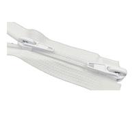 Two Way Zipper 5# Nylon Double-slider Zipper Sleeping Bag With Fine-tooth Clothing Top And Bottom Open With Tail Extended Length(White-300cm)