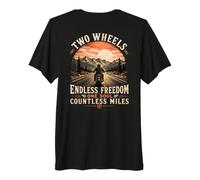 Two Wheels Endless Freedom One Soul Motorcycle Rider Premium T-Shirt