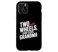 Two Wheels One Cool Grandma Motorcycling Ride Biker Case for iPhone 11 Pro