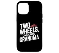 Two Wheels One Cool Grandma Motorcycling Ride Biker Case for iPhone 12/12 Pro