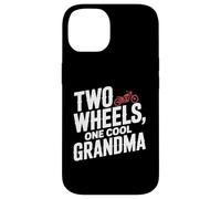 Two Wheels One Cool Grandma Motorcycling Ride Biker Case for iPhone 14