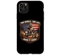 Two Wheels One Life Make It Count American Dirt Bike Rider Case for iPhone 11 Pro Max