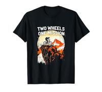 Two Wheels ONE Mission Cycling Adventure T-Shirt