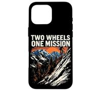 TWO WHEELS ONE MISSION Mountain Biking Case for iPhone 16 Pro Max