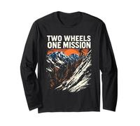 Two Wheels ONE Mission Mountain Biking Long Sleeve T-Shirt