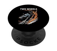 TWO WHEELS ONE MISSION Mountain Biking PopSockets Adhesive PopGrip