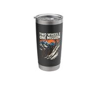 Two Wheels ONE Mission Mountain Biking Stainless Steel Insulated Tumbler
