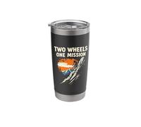 Two Wheels ONE Mission Mountain Biking Stainless Steel Insulated Tumbler