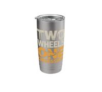 Two Wheels One Obsession Mountain Bike Stainless Steel Insulated Tumbler