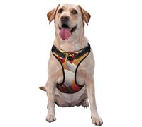 Two White Cranes Golden Moon No Pull Dog Harness Adjustable Reflective Oxford Easy Control Medium Large Dog Harness