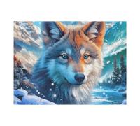 Two Wolves 500-piece Jigsaw Puzzle Set Doll Animal Pet For Adults Teens 14+ Logic Skill Indoor Game Family Game Night Summer Recycled Cardboard 500 PCS