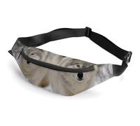 Two Wolves Walking in The Snow Fanny Packs with Zipper, Personalized Waist Bags with Multiple Pockets, Adjustable Sling Bag for Travel, Waterproof Belt Bag, Crossbody Bags for Unisex