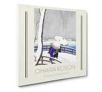 Two Women On Yanagi Bridge By Ohara Koson Exhibition Museum Asian Japanese Canvas Wall Art Print Ready to Hang, Framed Picture for Living Room Bedroom Home Office Décor, 20x20 Inch (50x50 cm)