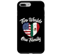 Two Worlds One Family Mexican American Heritage Case for iPhone 7 Plus/8 Plus