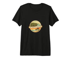 Two Worlds One Heart Irish Cliffs Jamaican Beach Premium T-Shirt