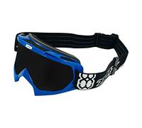 TWO-X Cross Goggles - Motocross with Tinted Black Glass - Scratch-Resistant Motorcycle Goggles - Enduro & Downhill Model Race - Blue