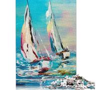 Two Yachts 1000 Piece Jigsaw Puzzles for Adults | | Family Fun Jigsaws Puzzles for Adults Gifts Intellectual Games (75x50cm)