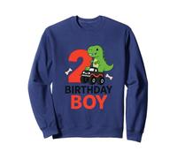 Two Year Old Dino and Monster Truck Artwork Sweatshirt