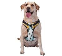 Two Yellow Tulips X-Ray No Pull Dog Harness Adjustable Reflective Oxford Easy Control Medium Large Dog Harness