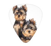 Two Yorkshire Terrier Puppies,12 Pcs Guitar Pick,3 Different Thickness Plectrums for Acoustic Guitar Bass Ukulele (0.46mm 0.96mm 0.71mm)