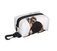 Two Yorkshire Terrier Puppies Dog Poop Bag Holder Portable Garbage Bag Dispenser