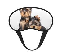 Two Yorkshire Terrier Puppies, Full Eye Covers Light Blocking Eye Masks Blackout Sleep Eye Muffs
