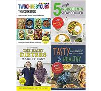 Twochubbycubs The Cookbook [Hardcover], 5 Simple Ingredients Slow Cooker, The Hairy Dieters Make It Easy, Tasty & Healthy F*ck That's Delicious 4 Books Collection Set