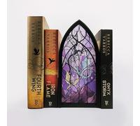 TwoDays 4th Wing Inspired Book Nook - Fantasy Dragon Merch Bookshelf Decor for Book Lovers, Gifts for Bookish Collectors Library (Black)