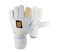 TWOFIVE | Atlanta Advance White Goalkeeper Gloves | Size 5-11 | Age 8-14+ Years | White, Orange | Durable Goalkeeper Gloves for Kids & Youth | (Size 11)