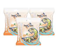 TwoHues Turmeric Ginger Hard Candy 100g (3.52oz) | HALAL | Vegetarian | Gluten FREE | Natural Herbal Candy with Bold Ginger Spice & Turmeric Infusion | Pack of 3