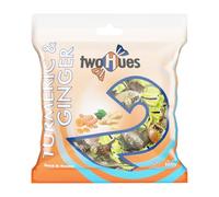 TwoHues Turmeric Ginger Hard Candy 100g (3.52oz) | HALAL | Vegetarian | Gluten FREE | Natural Herbal Candy with Bold Ginger Spice & Turmeric Infusion | Pack of 1