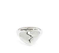 TwoJeys Men's Broken Heart Ring Silver