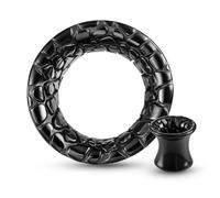 Twolobes 1 Pair Ear Gauges Classic Hammered for Stretched Ears Hypoallergenic 316 Stainless Steel Ear cuff Tunels plugs 00G 8mm-16mm(0G-5/8'') Body Piercing Jewelry, 0G(8mm), Metal, no gemstone